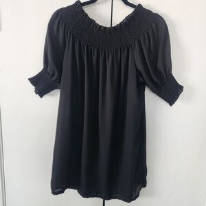 Shear Black Blouse